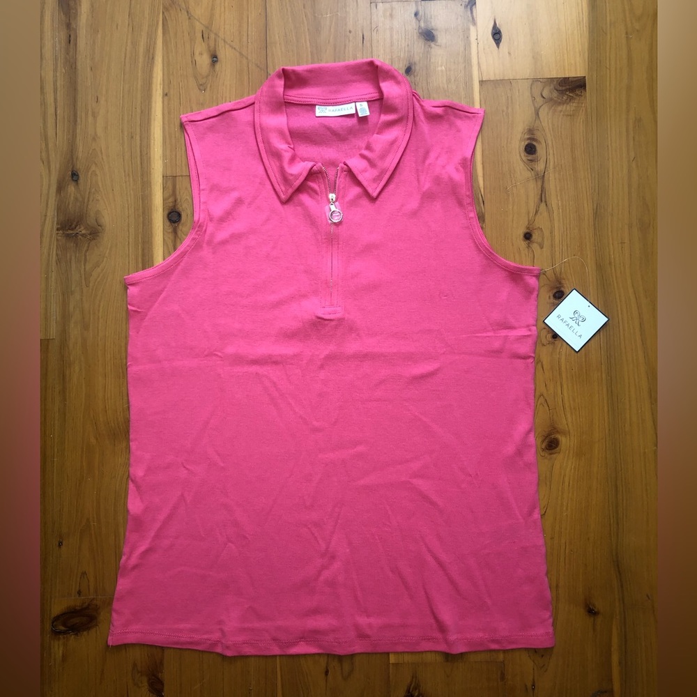 NWT Pink Sleeveless Polo